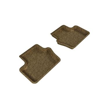 Imagem de 3D MAXpider Tapetes de piso para Jeep Compass 2007-2017 Custom Fit Car Floor Liners, Classic Series (2ª fileira, bronzeado)