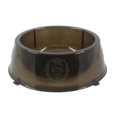 Imagem de Comedouro Lilopety Patinhas Fumê para Cães 1 Litro