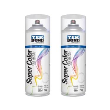 Imagem de 02 Verniz Spray Para Pintura, Madeira, Artesanato 350ml Fosco - TEK BO