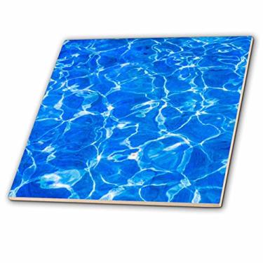 Imagem de 3dRose ct_270428_4 Textura de azulejos de cerâmica limpos e água fria azul clara, 30,48 cm