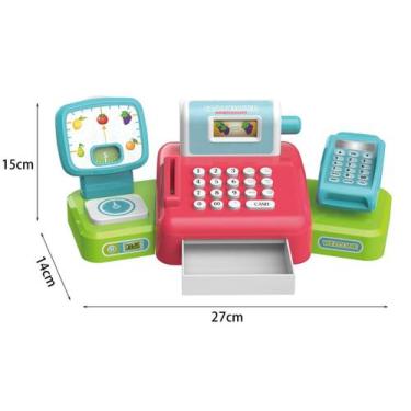 Imagem de Mini Mercadinho Caixa Registradora Infantil Brinquedo - Tapuzim
