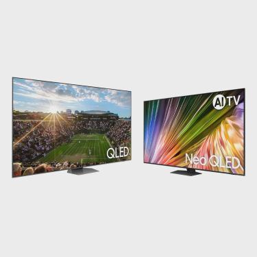 Imagem de Smart TV 98 polegadas qled Super Big 4K 98Q80C 2023 + ai TV 55 Neo qled 4K 55QN85D 2024