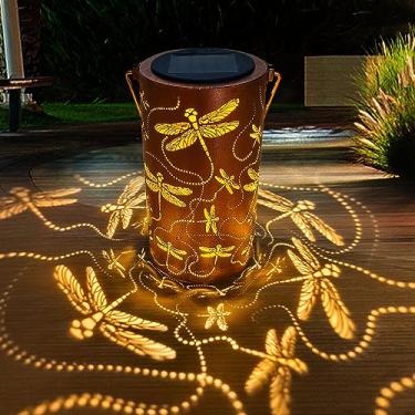 Imagem de ANYTALK Lanternas Solares Ao Ar Livre, Decoração de Jardim de Lanterna Solar Suspensa À...
