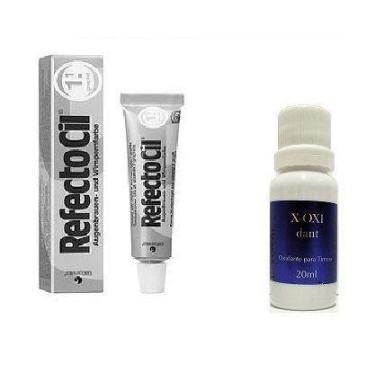 Imagem de Refectocil 1.1 Grafite 15ml + Oxidante Henafix 20ml Cílios Sobrancelha