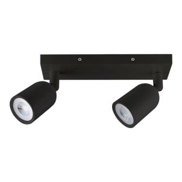 Imagem de Lumínaria spot led direct mr16 base linear 2x4w preto - TASCHIBRA, 650