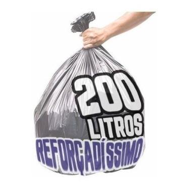 Imagem de Saco Lixo 200 Litros 200 Un Cinza Reforçadíssimo - HIGIPACK