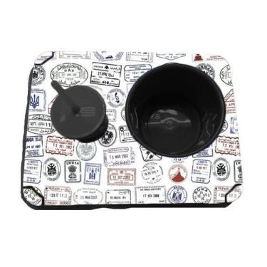 Imagem de Almofada Bandeja Pipoca Balde e 1 Copo Personalizado Carimbo de Passap