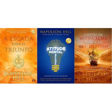 Imagem de KIT 3 LIVROS Napoleon Hill A escada para o triunfo  + Atitude mental p