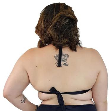 Imagem de Biquíni Top de Praia Plus Size Frente Única Bojo Preto - Stw Moda, Pre