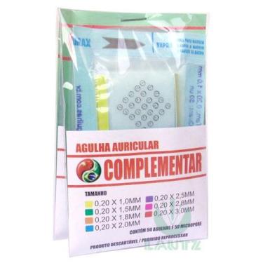 Imagem de 5 Cartelas - Agulha Auricular 1,5mm c/ Micropore - Complementar