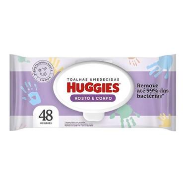 Imagem de Lenço Umedecido Huggies Rosto e Corpo Pacote 48un