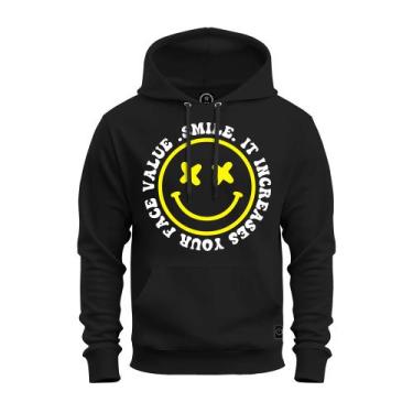 Imagem de Moletom Estampado Confortável Blusa De Frio Inverno Smyle Hum - Supras