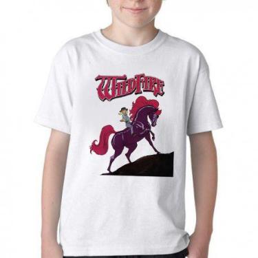 Imagem de Camiseta Infantil ou adulto Cavalo de Fogo Princesa Sarah Blusa Crianç