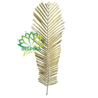 Imagem de Folha De Palmeira Alvejada Grossa Decoração 24 X 1,30cm - Inspira Flor