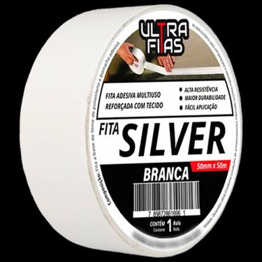 Imagem de Fita Silver Tape Ar Condicionado Multiuso Vedação 50 Metros - Cores