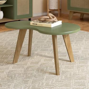Imagem de Mesa de Centro Flora 100% Mdf Menta - Pnr Móveis, Verde, Moderno