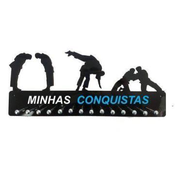 Imagem de Porta Medalha Judô Masculino Para Até 50 Medalhas - QUADRO DE MEDALHA