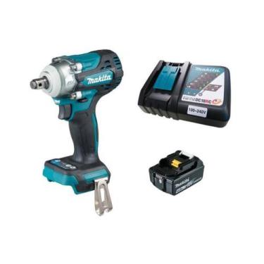 Imagem de Chave De Impacto 1/2 18V DTW300 Bateria 4Ah Makita Completa