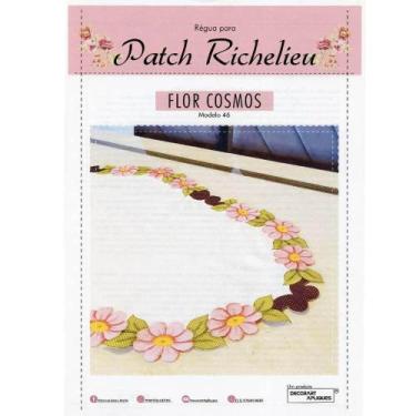 Imagem de Régua para Patch Richelieu Márcia Caires Modelo 46 - Flor Cosmos - Dec