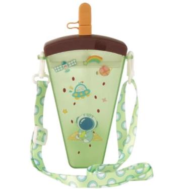 Imagem de Garrafa Plática Formato Fruta 320ml cores - CKS, Kiwi