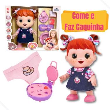 Imagem de Boneca Grande Come e Faz Caquinha My Fun Poo Adijomar Menina - Adijoma