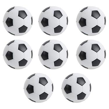 Imagem de Bolas de Pebolim, 8 Peças de Mini Bolas de Futebol de Mesa de 32 Mm, Bolas de Futebol de Mesa, Bolas de Jogo de Mesa Infantil, Pequeno Acessório de Pebolim, Preto e Branco