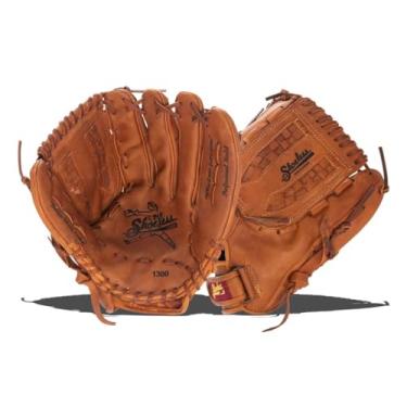 Imagem de Shoeless Joe Gloves Fast Pitch Basket Weave Luva de beisebol marrom teia, mão direita, 33 cm