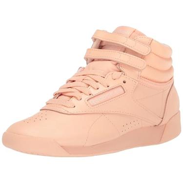 Imagem de Reebok Tênis feminino de cano alto Freestyle, Laranja aura/alabastro/alabastro, 35