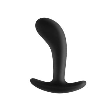 Imagem de Plug Anal Estimulador Prostata Curvado Ergonômico 13cm x 3,8cm em Silicone Toque mácio e aveludado