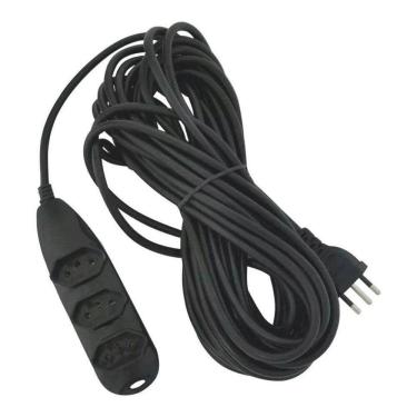 Imagem de Extensão Cabo Extensor 5 Metros 3 Tomadas