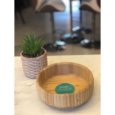 Imagem de Bowl Canelado De Bambu M 19Cm - Oikos Natural