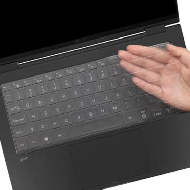 Imagem de Capa de teclado para LG Gram 14 14Z90S 14T90S 14Z90P 14Z90Q 14Z90RS 14Z90R-K Protetor de teclado LG Gram 14 acessórios de teclado (não serve para Gram 14Z90N 14T90N 14Z90N 14Z990) -TPU