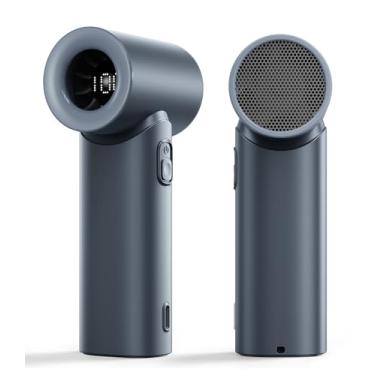 Imagem de LEMOISTAR Ventilador turbo portátil, mini ventilador de mão portátil, ventilador pessoal recarregável por USB, ventilador de bolso pequeno operado por bateria