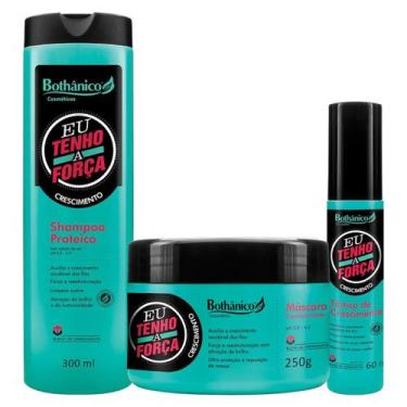 Imagem de Kit Eu Tenho A Força Shampoo 300ml + Máscara 250g + Tônico 60ml Bothan