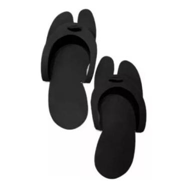 Imagem de Chinelo Descartável Eva Para Salão, Manicures 10 Pares 1mm - Selys, Pr
