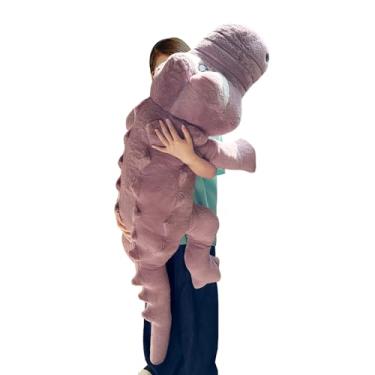 Imagem de Hofun4U Almofada De Pelúcia Jacaré, 67 "Animal Decoração Para Casa, Presente Aniversário Natal E Dia Dos Namorados Meninos, Meninas, Adultos Crianças (Roxo)