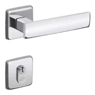 Imagem de Fechadura Porta Externa Metro Light 55mm Cromada Imab