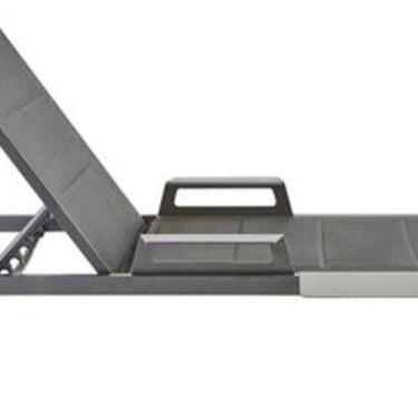 Imagem de Espreguicadeira Cinza Aluminio 4 Posicoes 87x89x222 Cm - Naterial