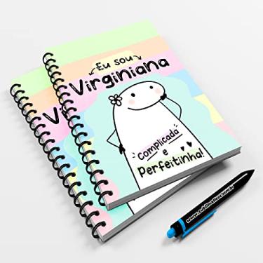 Imagem de Caderno Universitário 96fls Meme Flork Signo Virginiana