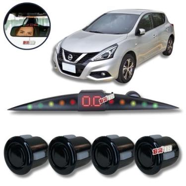 Imagem de Sensor De Estacionamento Ré Visor Slim Tiida Todos - Tech One, PRETO