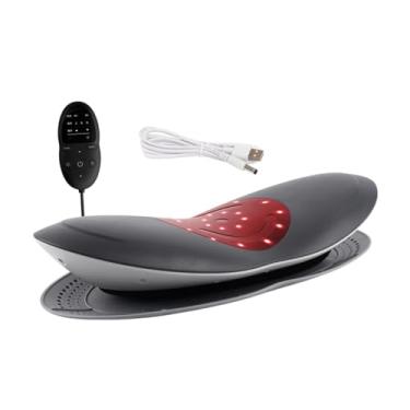 Imagem de Kokiya Dispositivo de tração lombar, relaxamento de maca traseira elétrica multifuncional para homens, massageador portátil de lombar resistente