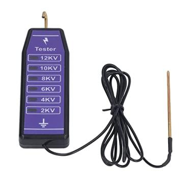 Imagem de Testador de Tensão de Cerca Elétrica, Localizador de Localização de Falhas de Cerca Portátil, Verificador de Problemas de Voltímetro de Cerca Com 6 Luzes Indicadoras para