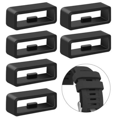 Imagem de Pacote com 6 pulseiras para Garmin Forerunner 965 955 945 935 745 735XT 265 255 630 620 235 230 220 35 30, pulseira de relógio de substituição de silicone de 22 mm