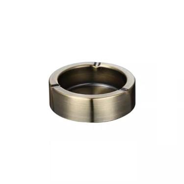 Imagem de Cinzeiro Cinzeiro de charuto cinzeiro interior cinzeiro ao ar livre desktop redondo cinzeiro de aço inoxidável cinzeiro para a casa Cinzeiro de Mesa(Bronze)