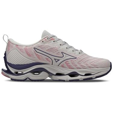 Imagem de Tênis Mizuno Wave Stratos 2 Arenito/Rosa Feminino-Feminino