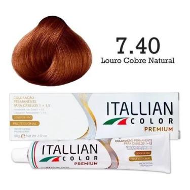 Imagem de Coloração 7.40 Louro Cobre Natural  Itallian Color