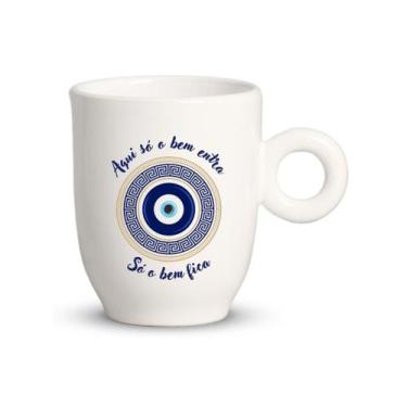 Imagem de Caneca Bojuda Olho Grego Sortida 230ml - Cerâmica Regina