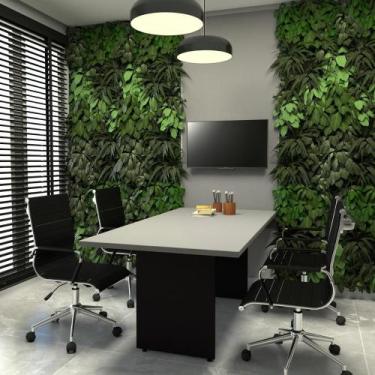 Imagem de Conjunto Sala de Reunião Mesa 1,80m CS Pre Painel para TV F5 - F5 Offi