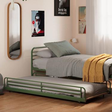 Imagem de Cama Auxiliar Infantil/Juvenil Teko Casatema Verde / Álamo