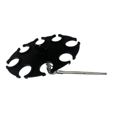 Imagem de MERIGLARE Acessórios portáteis de suporte por suporte de de microfone multi -microfones Stand para solo de para fio e, com Haste de Clipe Curto